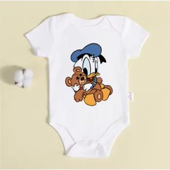 Kojenecké bílé body s roztomilými postavičkami Disney Motiv: DP0209, Velikost: 6 měsíců