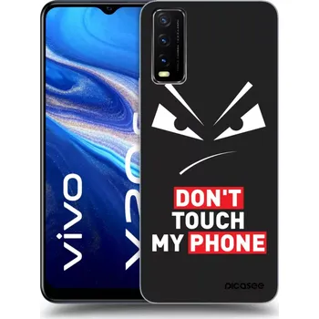 Pouzdro na mobilní telefon Picasee silikonový černý obal pro Vivo Y20s - Evil Eye - Transparent