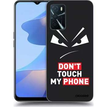 Pouzdro na mobilní telefon Picasee silikonový černý obal pro OPPO A16 - Evil Eye - Transparent