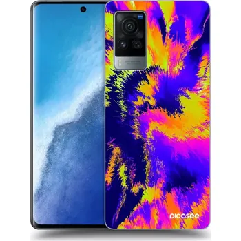 Pouzdro na mobilní telefon Picasee silikonový černý obal pro Vivo X60 Pro 5G - Burn