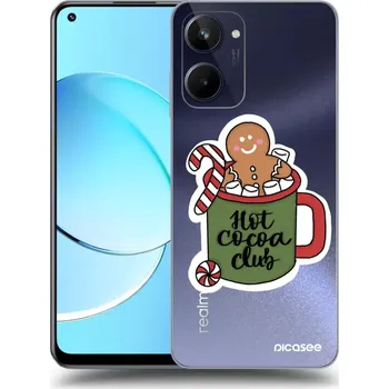 Pouzdro na mobilní telefon Picasee silikonový průhledný obal pro Realme 10 4G - Hot Cocoa Club