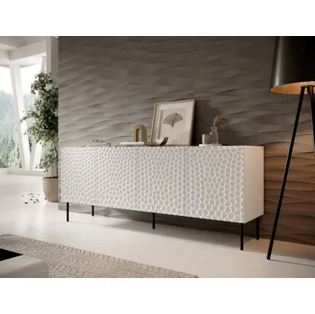 Ložnicová sestava Komoda HOLE 190, bílá matná/bílá matná