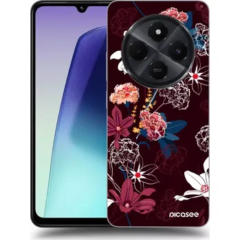 Pouzdro na mobilní telefon Picasee silikonový černý obal pro Xiaomi Redmi 14C - Dark Meadow