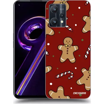 Pouzdro na mobilní telefon Picasee silikonový černý obal pro Realme 9 Pro 5G - Gingerbread 2