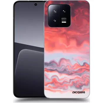 Pouzdro na mobilní telefon Picasee silikonový černý obal pro Xiaomi 13 Pro - Sunset