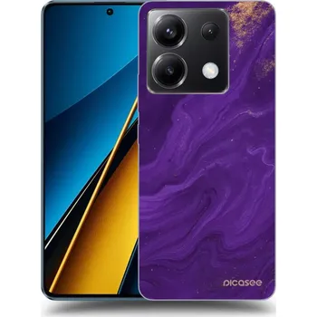 Pouzdro na mobilní telefon Picasee silikonový průhledný obal pro Xiaomi Poco X6 - Fialová
