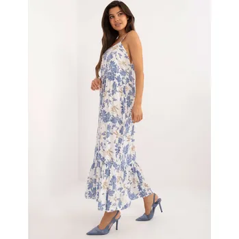 Dámské šaty Šaty DHJ SK 7772.25 bílo-modré jedna velikost