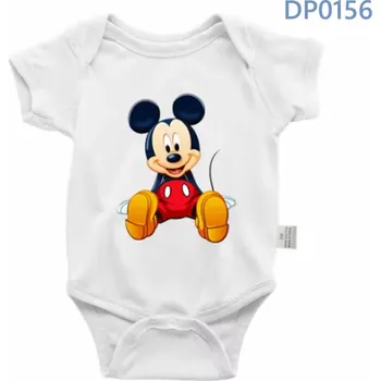 Kojenecký body Mickey a Minnie Kojenecké bílé body s roztomilou postavičkou "Mickey a Minnie Mouse" Motiv: DP0156, Velikost: 3 měsíce