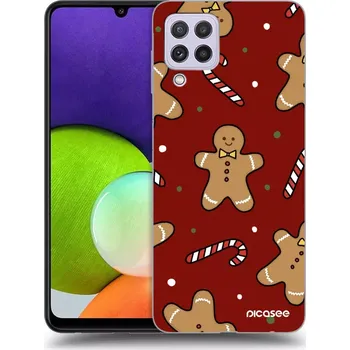Pouzdro na mobilní telefon Picasee silikonový černý obal pro Samsung Galaxy A22 A225F 4G - Gingerbread 2