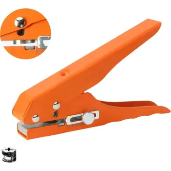 Dláto Děrovačka na plast a karton 8 mm 15,3 x 9 cm Kovová raznice s plastovou rukojetí Kreativní nástroj pro scrapbooking a výrobu přání