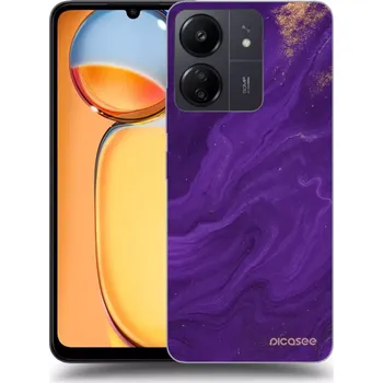 Pouzdro na mobilní telefon Picasee silikonový průhledný obal pro Xiaomi Redmi 13C 4G - Fialová