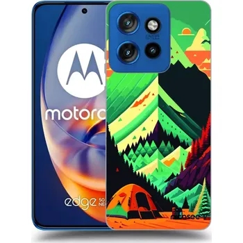 Pouzdro na mobilní telefon Picasee silikonový černý obal pro Motorola Edge 50 Neo - Whistler