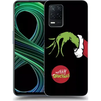 Pouzdro na mobilní telefon Picasee silikonový černý obal pro Realme 8 5G - Grinch