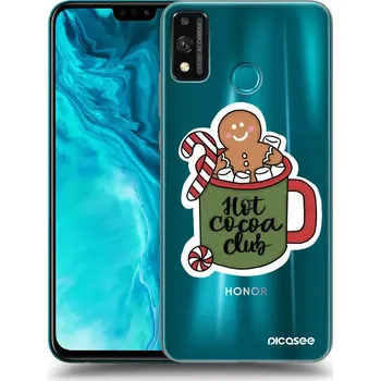 Pouzdro na mobilní telefon Picasee silikonový průhledný obal pro Honor 9X Lite - Hot Cocoa Club