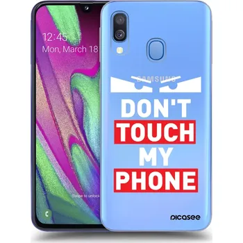 Pouzdro na mobilní telefon Picasee silikonový průhledný obal pro Samsung Galaxy A40 A405F - Shadow Eye - Transparent