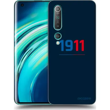 Pouzdro na mobilní telefon Picasee silikonový průhledný obal pro Xiaomi Mi 10 - FC Viktoria Plzeň D