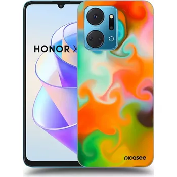 Pouzdro na mobilní telefon Picasee silikonový průhledný obal pro Honor X7a - Juice