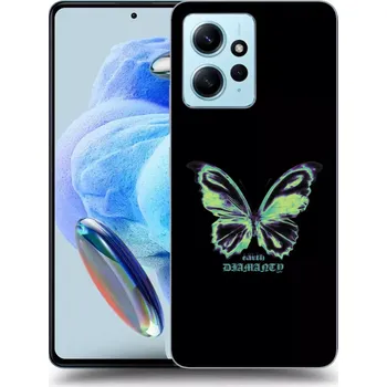 Pouzdro na mobilní telefon Picasee silikonový průhledný obal pro Xiaomi Redmi Note 12 4G - Diamanty Blue