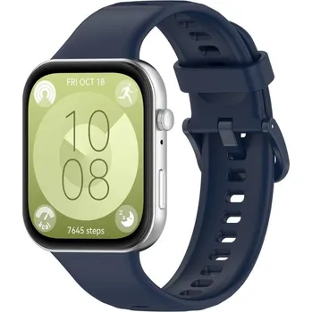 Ostatní příslušenství k chytrým hodinkám VSECHNONAMOBIL 109769 SILICONE Vyměnitelný řemínek pro Huawei Watch Fit 4 / Fit 4 Pro tmavě modrý