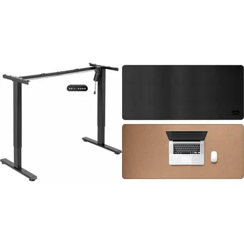 Příslušenství ke karavanu Mozos Černý rám stolu s elektrickým nastavením výšky EDF-PRO-BK + LDP1260 Černá podložka