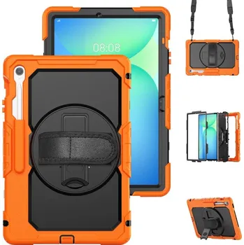 Pouzdro na tablet VSECHNONAMOBIL 109855 SOLID 360 Odolný obal pro Samsung Galaxy Tab S10 FE+ oranžový