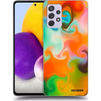 Pouzdro na mobilní telefon Picasee silikonový černý obal pro Samsung Galaxy A72 A725F - Juice