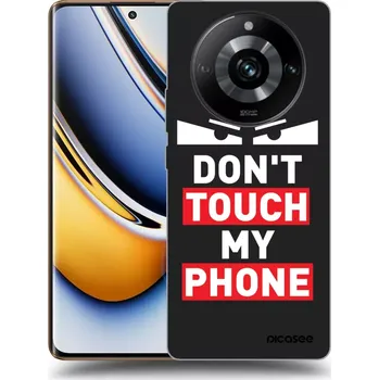 Pouzdro na mobilní telefon Picasee silikonový černý obal pro Realme 11 Pro+ - Shadow Eye - Transparent