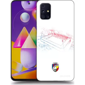 Pouzdro na mobilní telefon Picasee silikonový černý obal pro Samsung Galaxy M31s - FC Viktoria Plzeň C