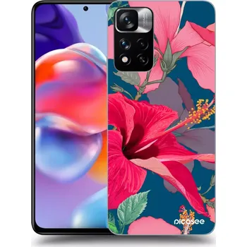 Pouzdro na mobilní telefon Picasee silikonový průhledný obal pro Xiaomi Redmi Note 11 Pro+ 5G - Hibiscus