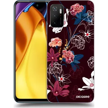 Pouzdro na mobilní telefon Picasee silikonový průhledný obal pro Xiaomi Poco M3 Pro 5G - Dark Meadow