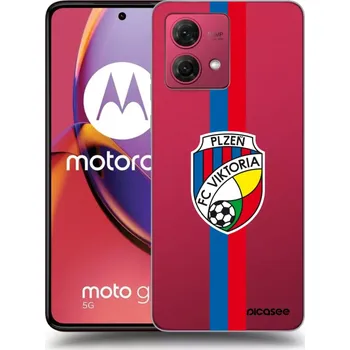 Pouzdro na mobilní telefon Picasee silikonový průhledný obal pro Motorola Moto G84 5G - FC Viktoria Plzeň H