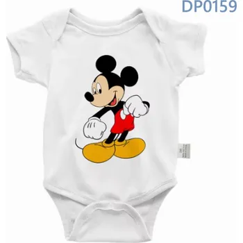 Kojenecký body Mickey a Minnie Kojenecké bílé body s roztomilou postavičkou "Mickey a Minnie Mouse" Motiv: DP0159, Velikost: 24 měsíců