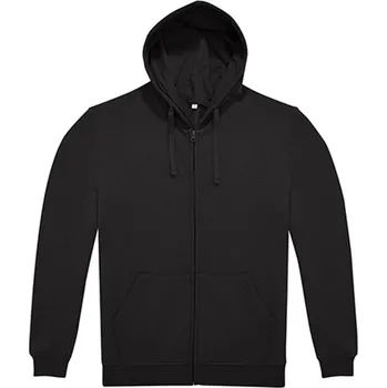 Pánská mikina B&C Unisex mikina s kapucí WG009 Black XS