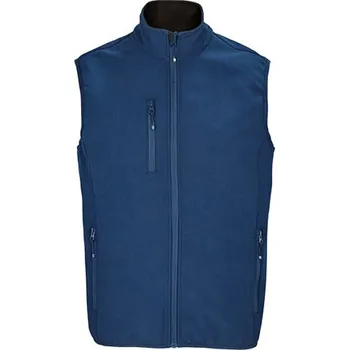 Pánská vesta SOĽS Falcon Pánská softshellová vesta SL03825 Abyss blue L