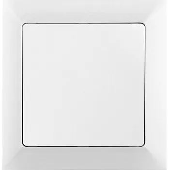 Elektroinstalační materiál Jednopólový vypínač bílý kompletní vypínač