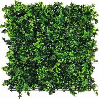 umělý živý plot Umělá zelená stěna MIX BŘEČŤAN třída nehořlavosti C,4ks 50x50cm, 1m2
