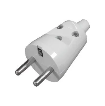 Elektrická vidlice Vidlice s přímým vývodem černá