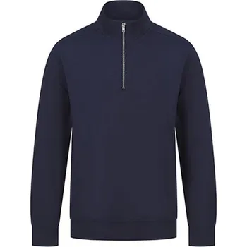 Dámská mikina Henbury Unisex mikina se 1/4 zipem H842 Navy L