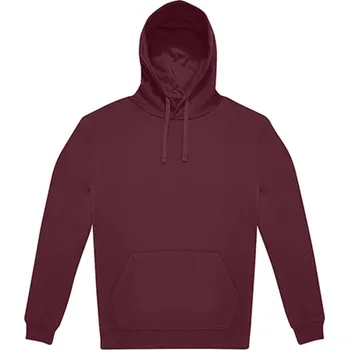 Pánská mikina B&amp;C Hoodie Unisex mikina s kapucí WG005 Burgundy M