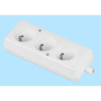 Elektrická zásuvka Zásuvka trojnásobná bílá