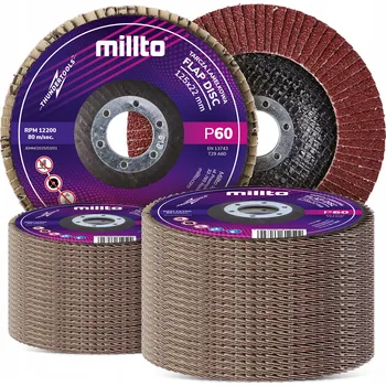 Brusný kotouč 50x LAMELOVÝ BRUSNÝ KOTOUČ P60 Brusný lamelový kotouč na BROUŠENÍ 7D