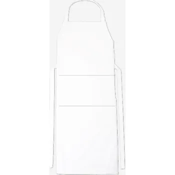 Pracovní zástěra Cg Workwear Verona Dlouhá pracovní zástěra s laclem 01145-01 Cool Grey 110 x 75 cm