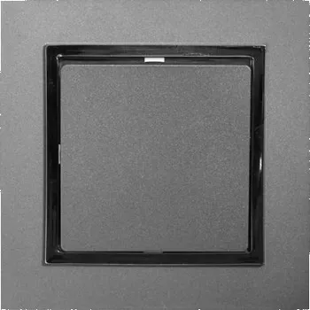 Stavebniny Ovladač tlačítkový rámeček - grafit zlatá