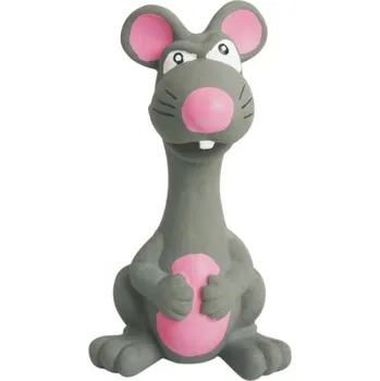 Hračka pro psa Latexová hračka se zvukem - zvíře šedé 15 cm