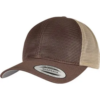 Kšiltovka Flexfit Unisex kšiltovka FX6360T Brown-Khaki one size
