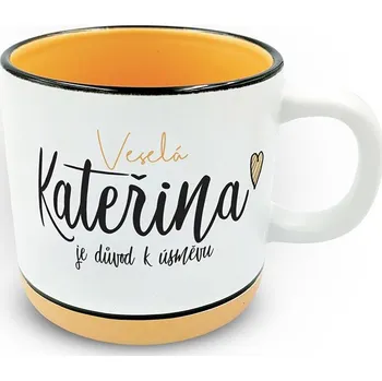 Nekupto Hrnek s potiskem 400 ml pastel - Kateřina