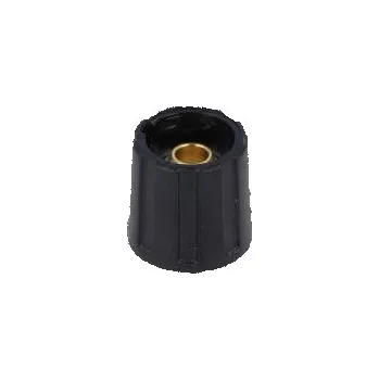 Knoflík bez ukazatele ABS Pr.hříd 6mm Ø16x15,5mm černá