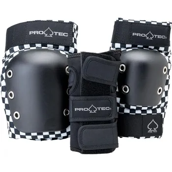 Sada chráničů Pro-Tec - Street Gear Junior 3 Pack Open Checker - Dětská sada chráničů Velikost: S