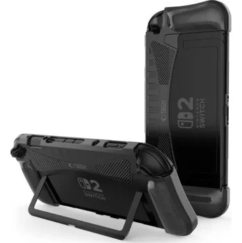 Pouzdro na mobilní telefon Tech-Protect | Tech-Protect Carbon kryt na Nintendo Switch 2, černý