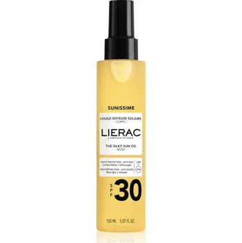 Opalování Lierac Sunissime The Silky Sun Oil pečující a opalovací olej ve spreji SPF 30 150 ml